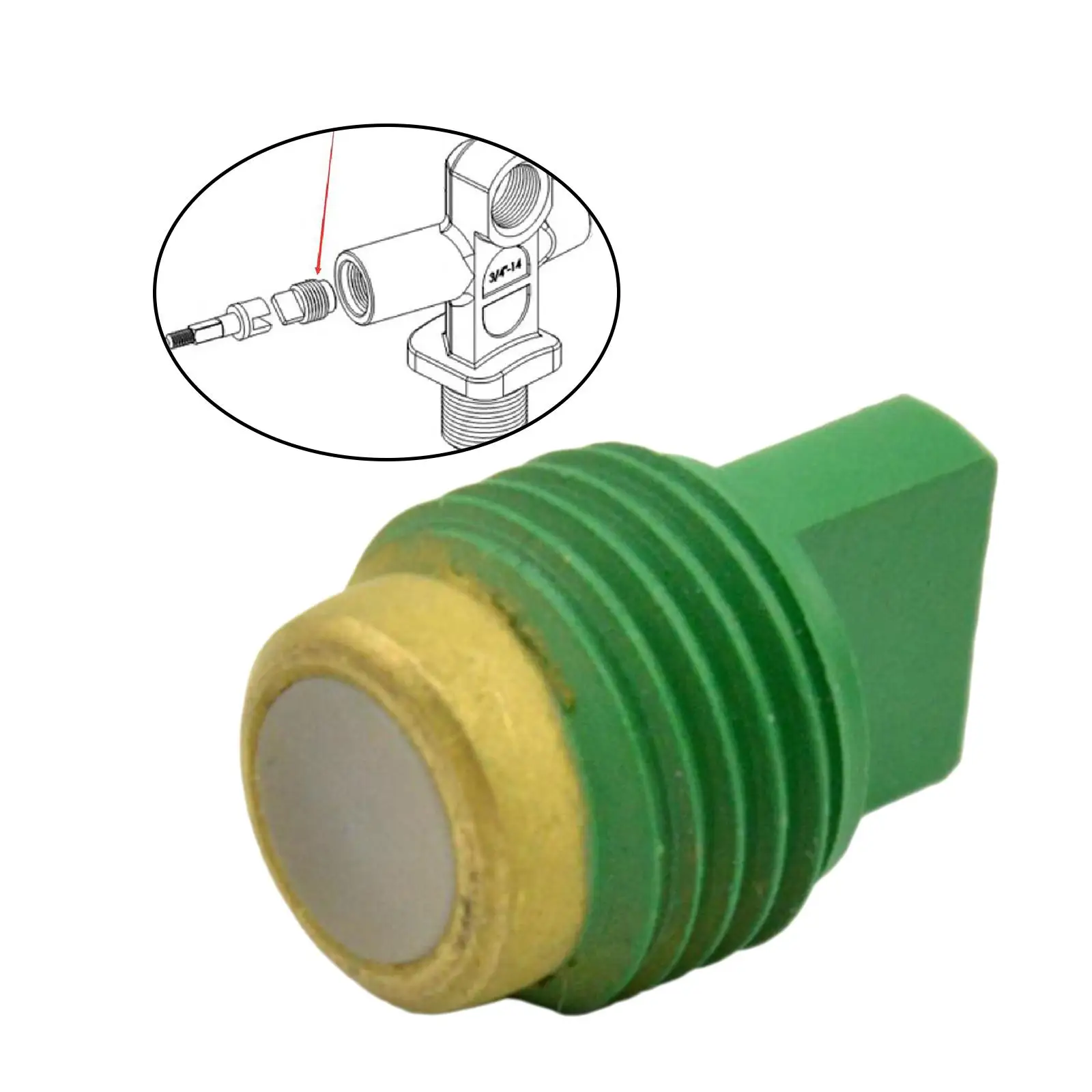 Сиденье клапана резервуара для подводного плавания 1/2 дюйма-20UNF Сердечник