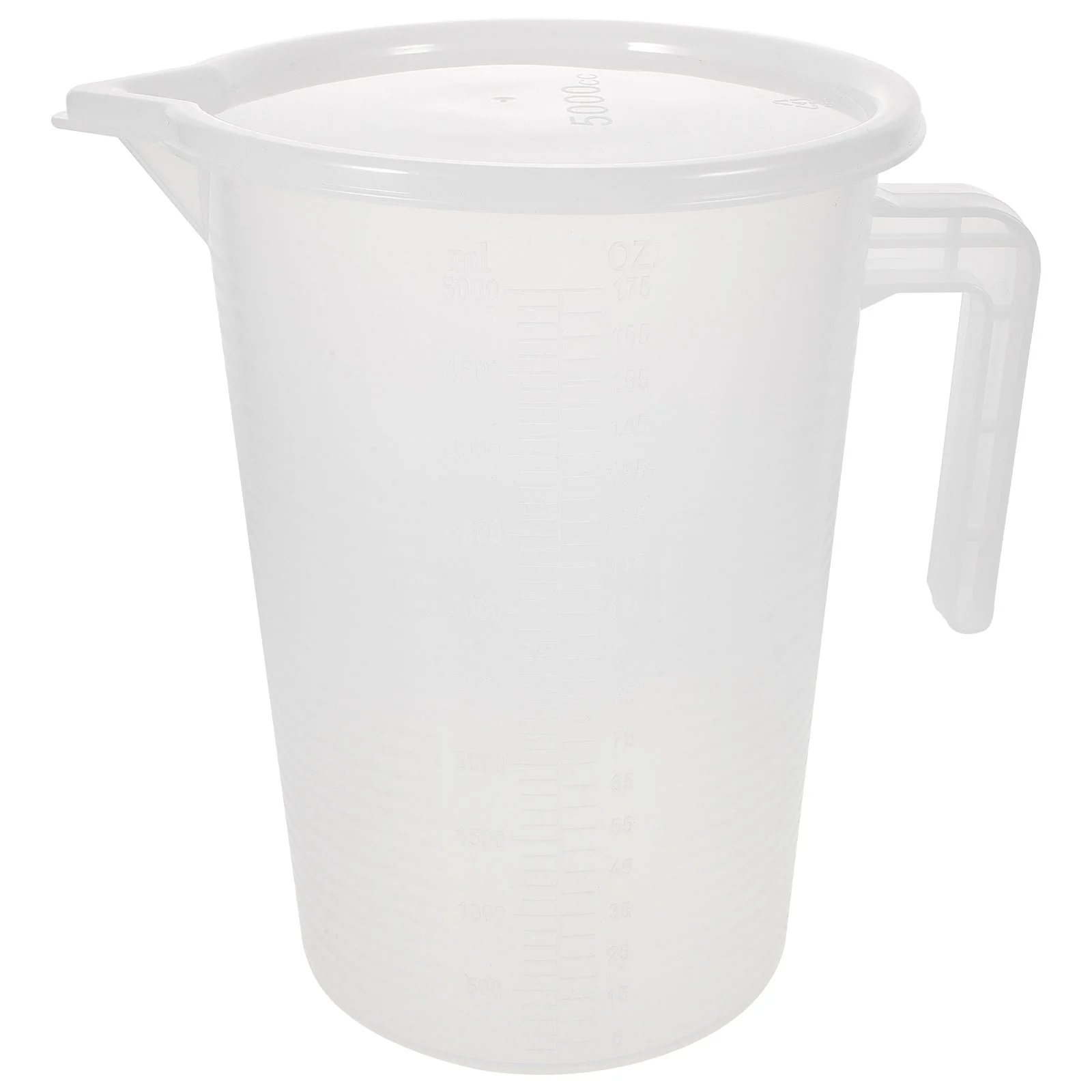 

50l Measuring Cup Espresso Mugs Scaled Jug Milk Graduated Large Plastic Pitcher PC Clear