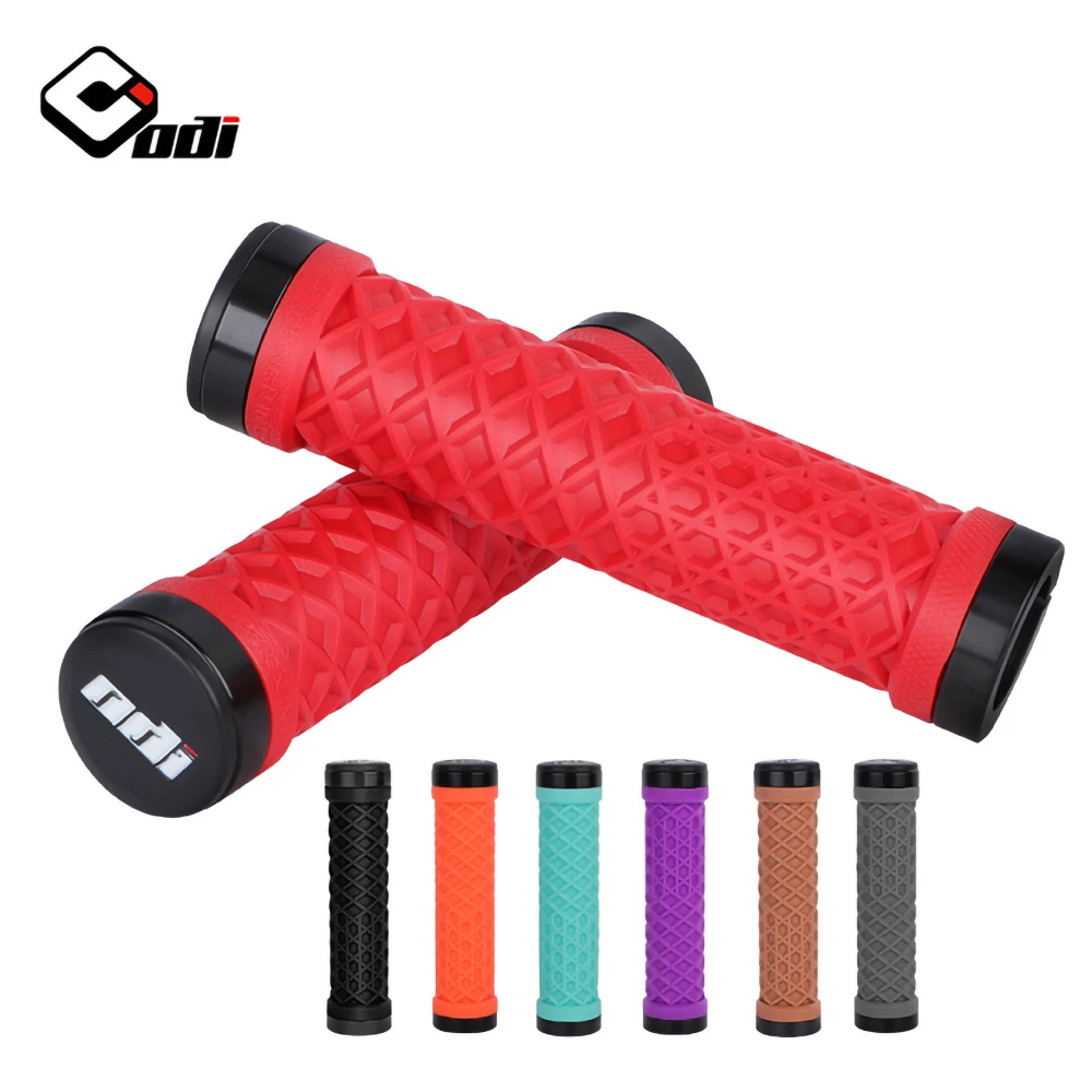 

Силиконовые ручки ODI для горного велосипеда, ручки для велосипеда с замковым кольцом, антивибрационные противоскользящие ручки для велосип...