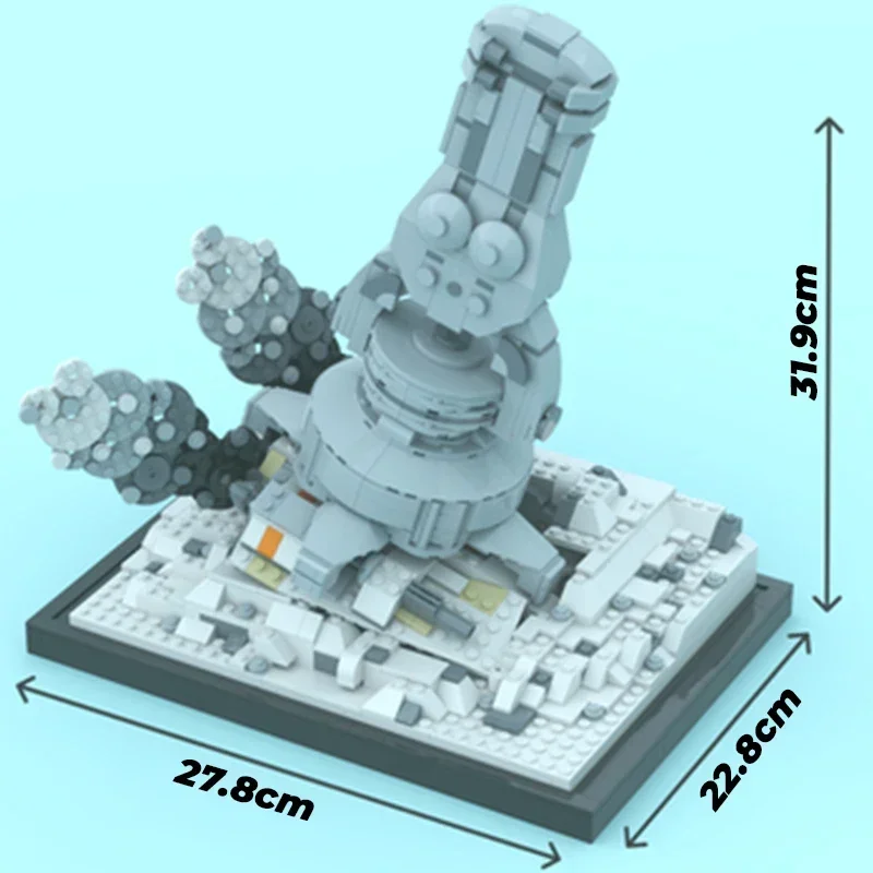 Фото Популярный конструктор Star Movie Model Moc: Модульные блоки Snowspeeder Escape Technology, подарки, рождественские игрушки, наборы для самостоятельной сборки №5