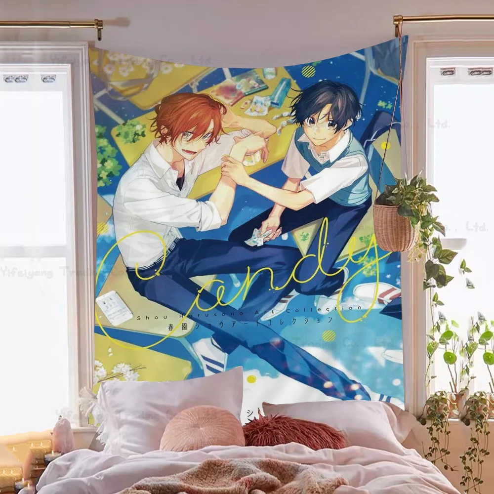 Сасаки Мияно Гей Хиппи Настенные Гобелены Для Гостиной Домашний Декор Общежития