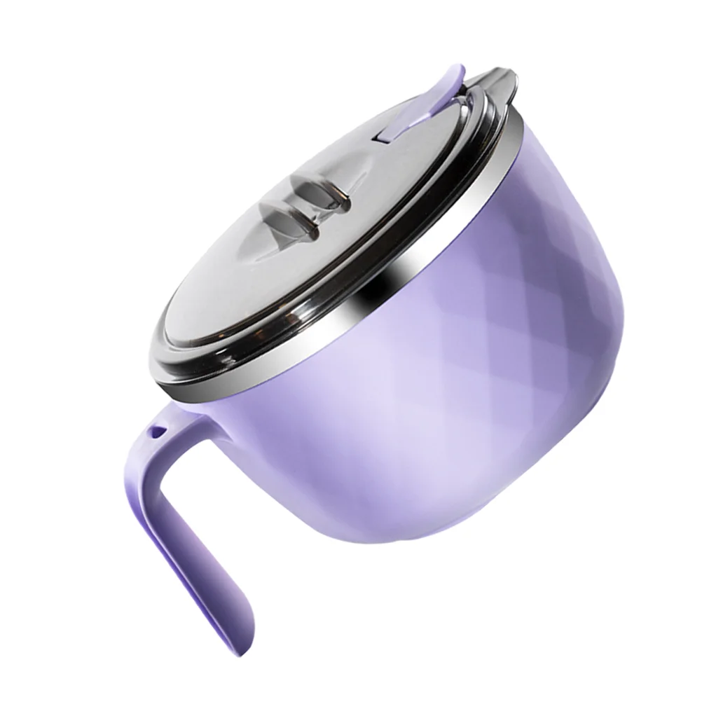 

Bowlbowls Soup Instant Lid Ramen Handle Noodlenoodles Holderlunch Mug Large Stainless Steel Cooker Insulation Udoncup Box
