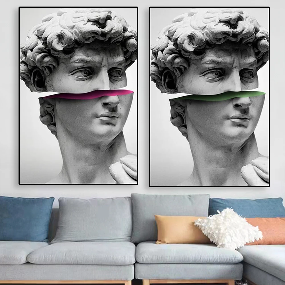 Постер с статуей Давида классические художественные картины домашний декор для