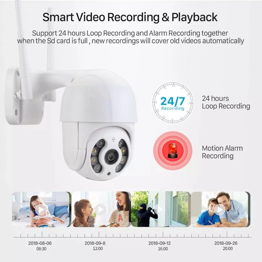 

iP Camera 5MP HD Outdoor AI Human Detection Audio 3MP Wireless Security CCTV Camera P2P Digital Zoom Surveillance Wifi Camera