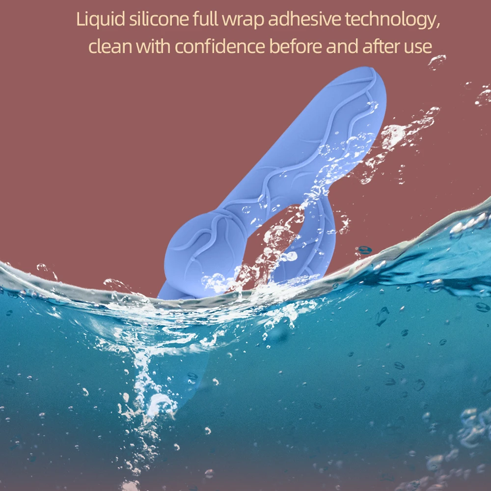 Беспроводной AV-фаллоимитатор LEZEE вибратор Кролик вибрирующий длинный пенис