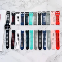 22mm 20mm for samsung galaxy watch 4 classic 44mm 40mm 42mm 46mm silicone soft strap belt fashion sports elastic multicolor band