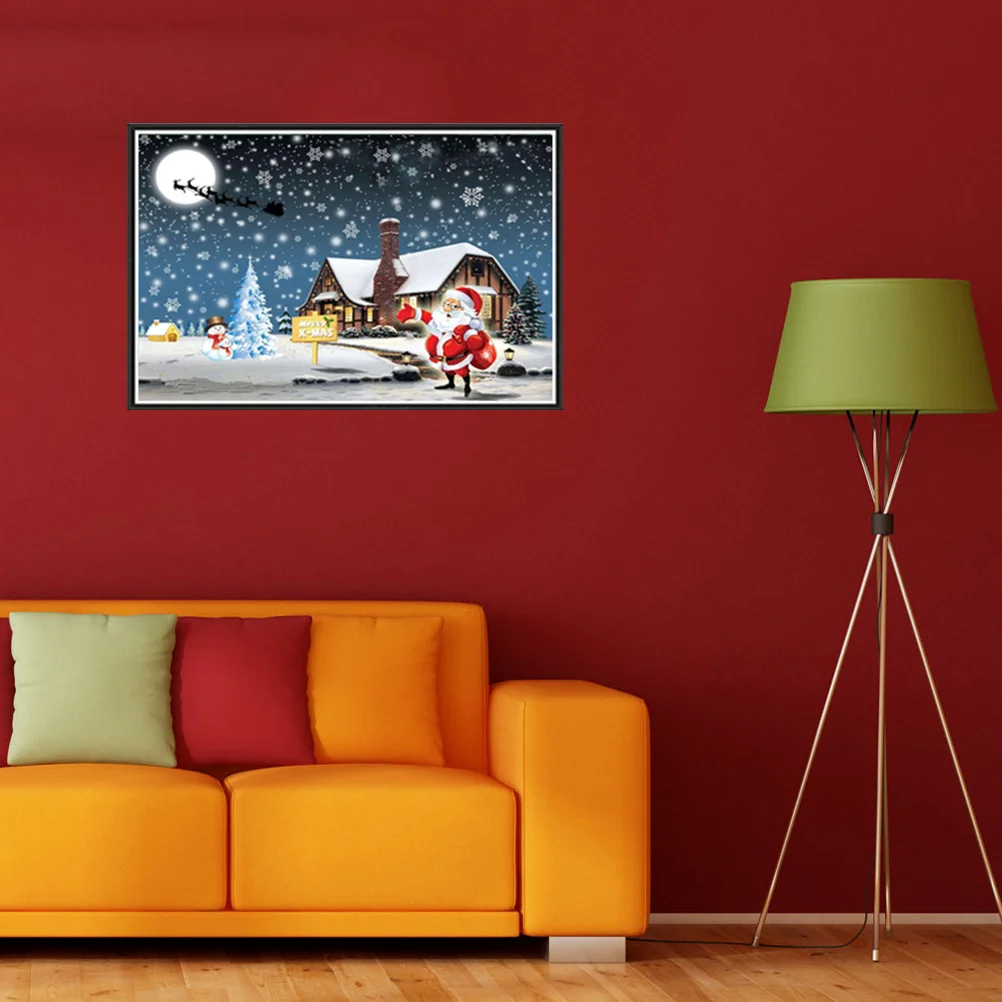 

1pc Unframed Santa Claus Rhinestone Embroidery Paintings Craft for Kids Men