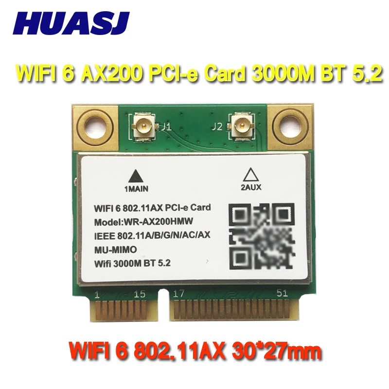 Wi-Fi 6 6e 802.11ax ax200 ax210 mini pci-e ax3000h bluetooth 5,2 2,4 ГГц/5 ГГц адаптер pk 9260ac 8265ac 7265ac 7260ac