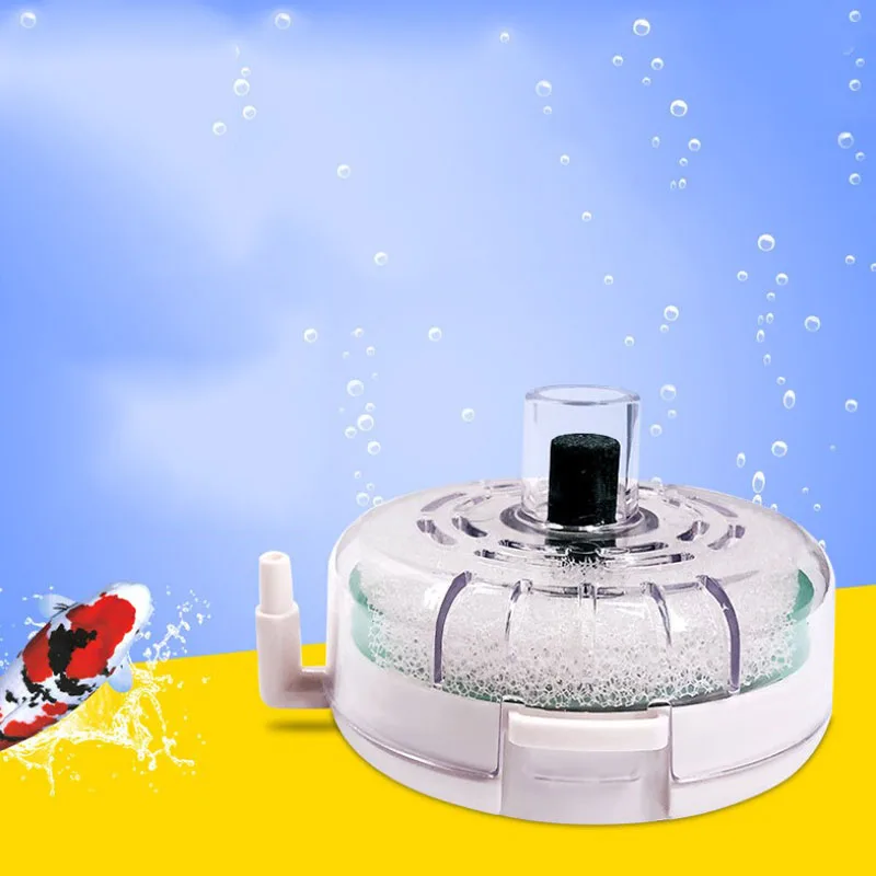

New Round Aquarium Fish Tank Filter Transparent Biochemical Sponge Filter Aquarium Water biological Filter