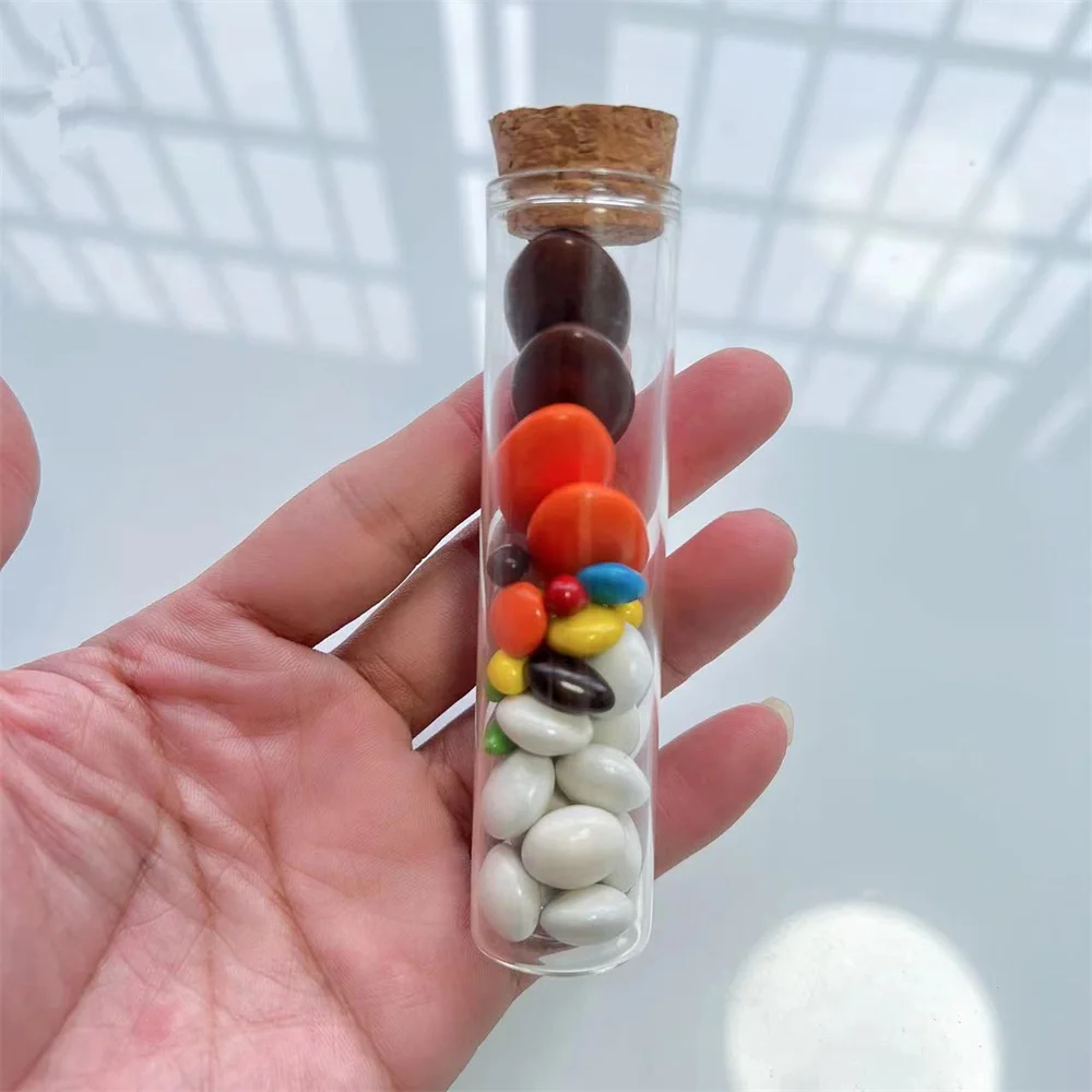 40 шт./партия стеклянные трубки для конфет 20x25x100 мм