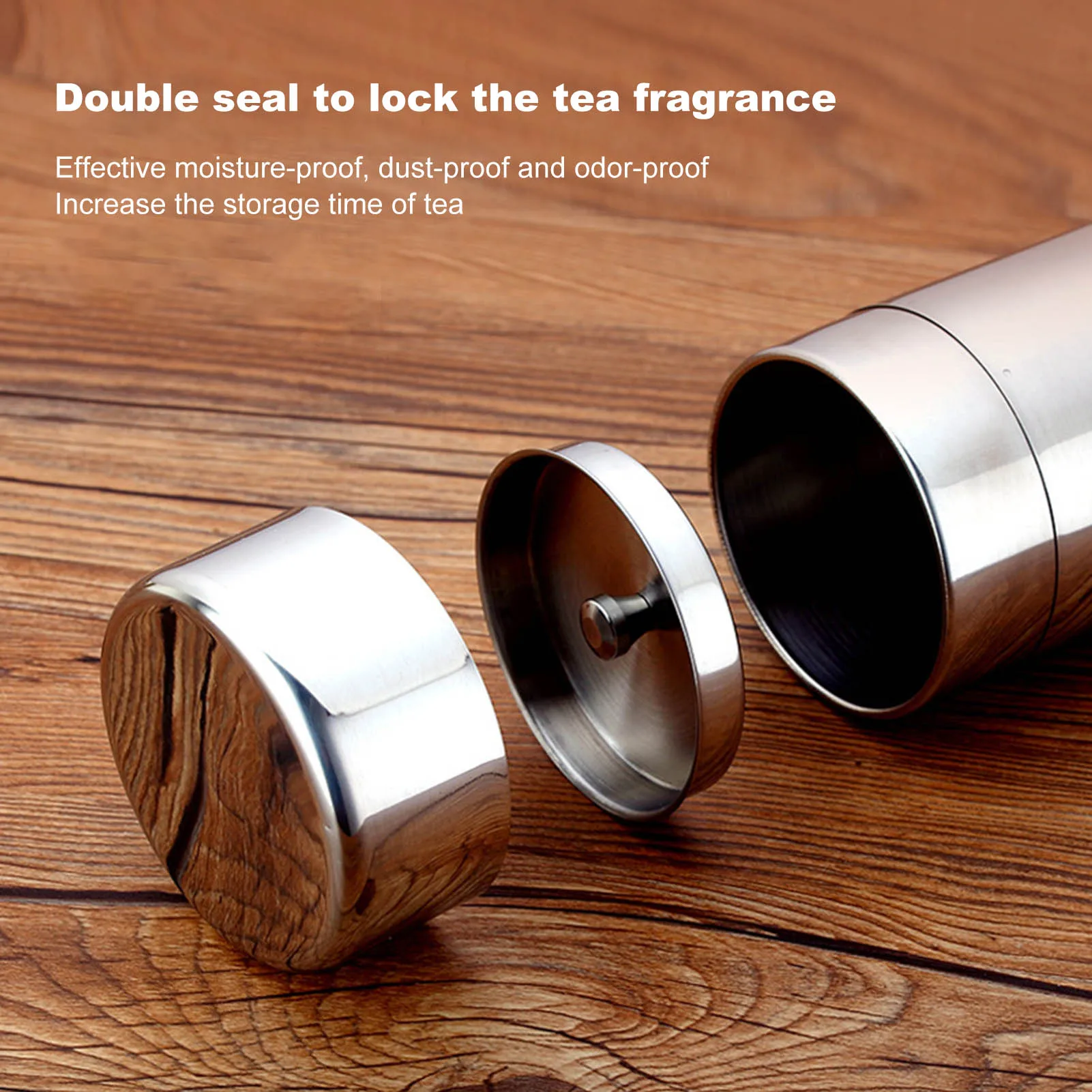 

Tea Canister with Airtight Lid Tea Tin Container for Loose Tea