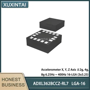 10Pcs/Lot ADXL362BCCZ-RL7 ADXL362BCCZ Accelerometer X, Y, Z Axis ±2g, 4g, 8g 6.25Hz ~ 400Hz 16-LGA (3x3.25)