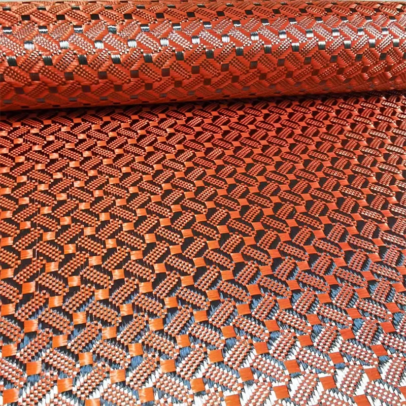 Кафу кевларовый оранжевый жаккардовый узор модификация автозапчастей DIY Декор