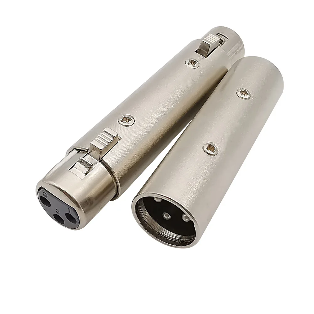 

2 шт. XLR штекер-штекер и XLR гнездо-гнездо 3-контактный адаптер аудио Микрофон Mic 3-полюсный разъем Xlr Удлинительный кабель-коннектор
