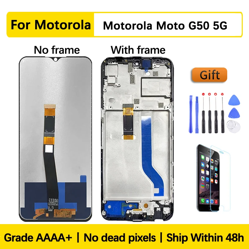 

6,5 "оригинальный для Motorola Moto G50 5G LCD дисплей сенсорный экран дигитайзер в сборе запасные части для Moto G50 XT2149-1