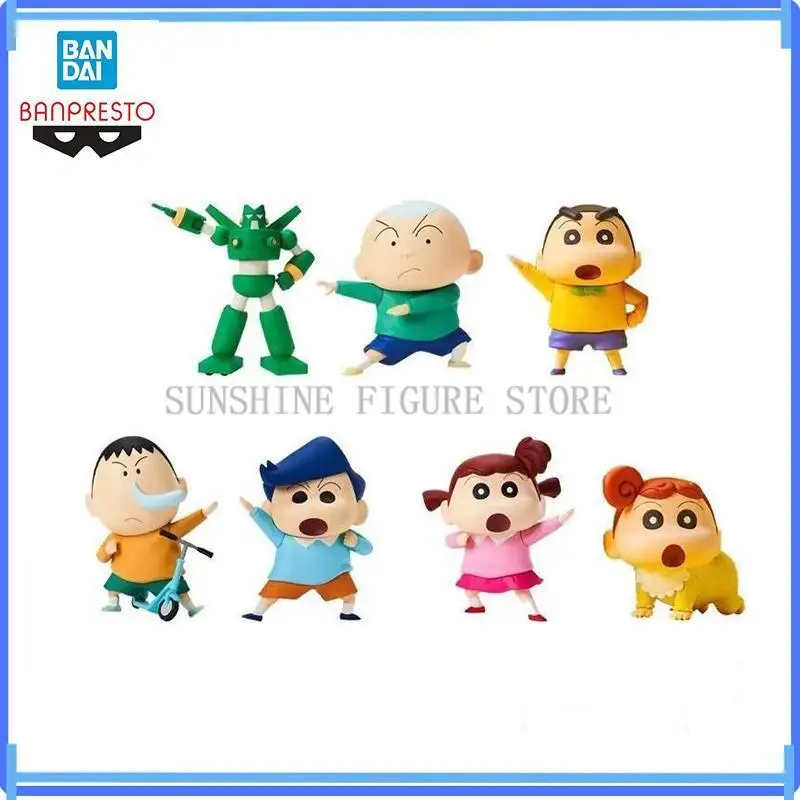 Оригинальные фигурки Banpresto Crayon Shin chan Kasukabe Boueitai коллекционные игрушки подлинные
