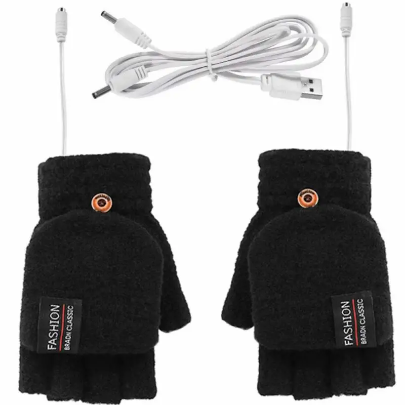 

Winter Heated Gloves USB Electric Heating Ski Gloves Adjustable Temperature Cycling Gloves for Men Women Bike Motorcycle Gloves