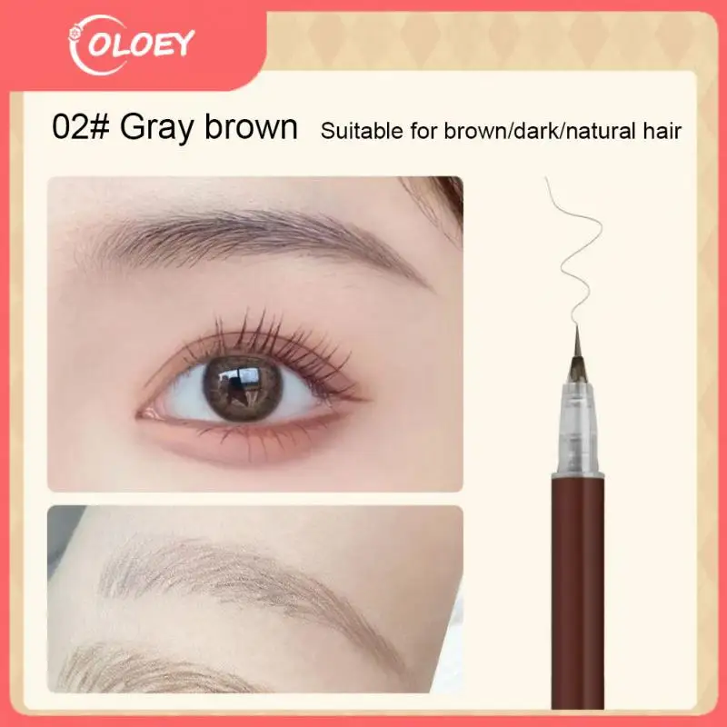 

Liquid Eyebrow Pencil Waterproof Easy To Color Sweat-proof Eyebrow Eyeliner Lying Silkworm Pen Ultra Thin Eye Makeup Cosmetic