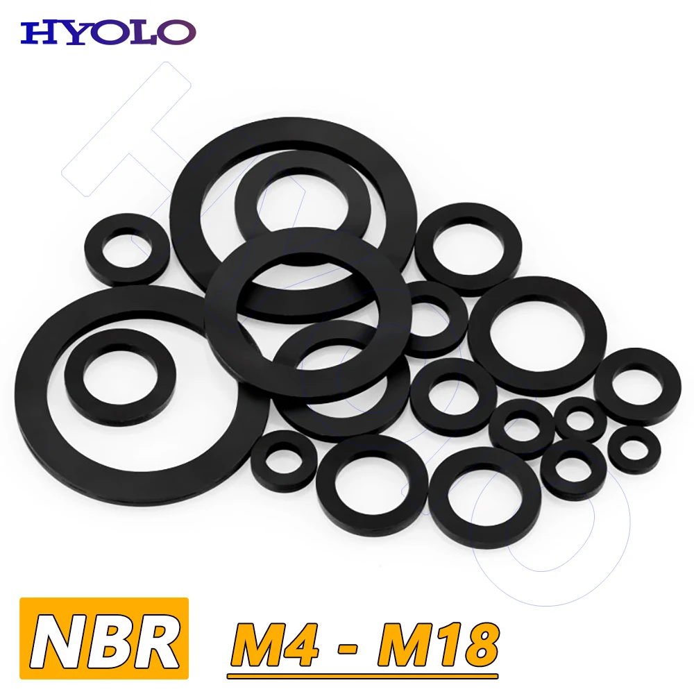 

Резиновая прокладка NBR Маслостойкое уплотнительное кольцо Водонепроницаемые шайбы из нитриловой резины Мягкое плоское уплотнительное кольцо Амортизирующее уплотнительное кольцо Уплотнение крана
