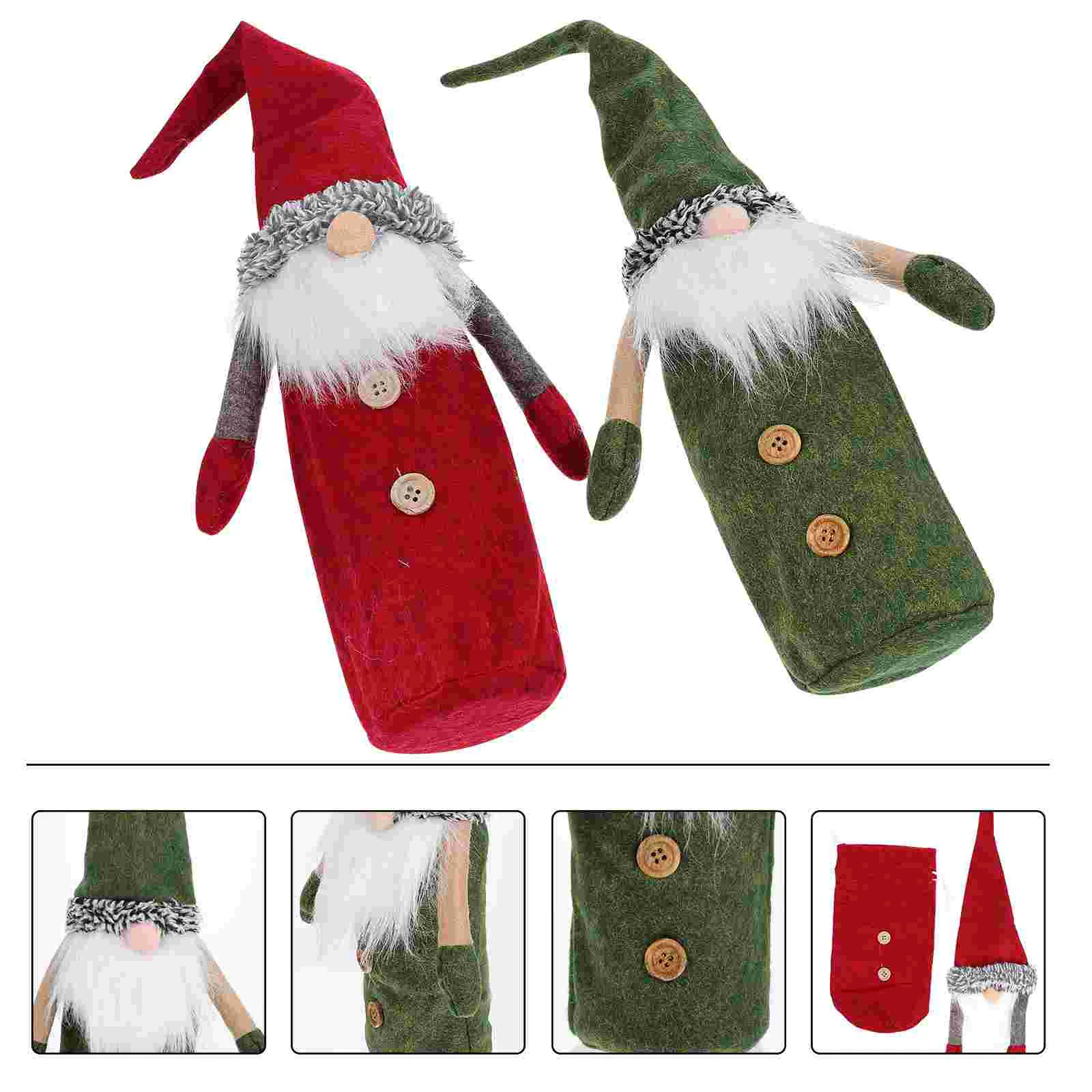 

Bottle Christmas Covers Partydecoration Tabledecorations Decorative Hats Dress Faovrs