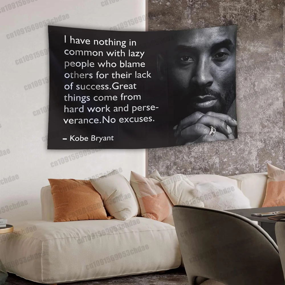 Баскетбольный игрок Greats Legends Коби Брайант 3d печать гобелен настенное украшение