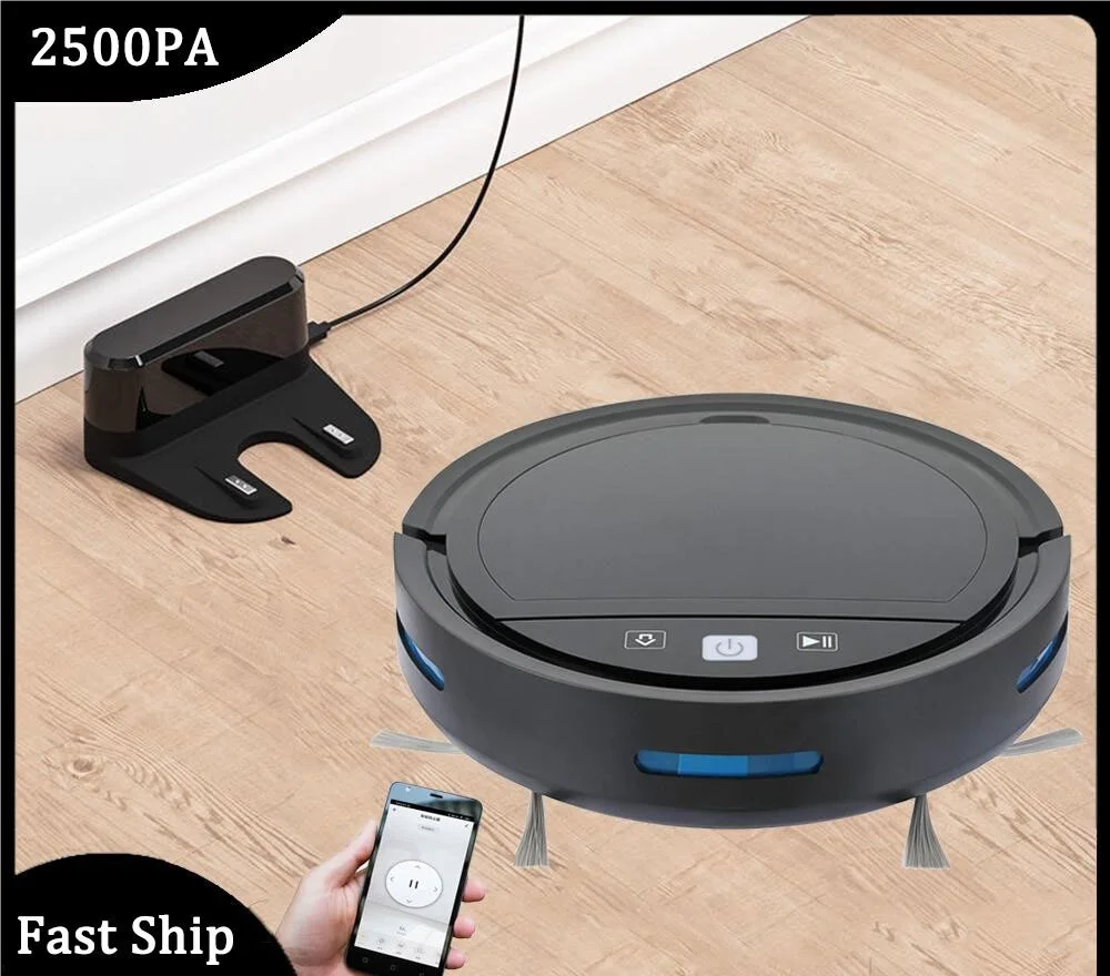 

2500PA Sweeping Robot Vacuum Cleaner Smart Remote Control Wireless Auto-Recharge Alexa Floor Cleaning Vacuum Cleaner For Home