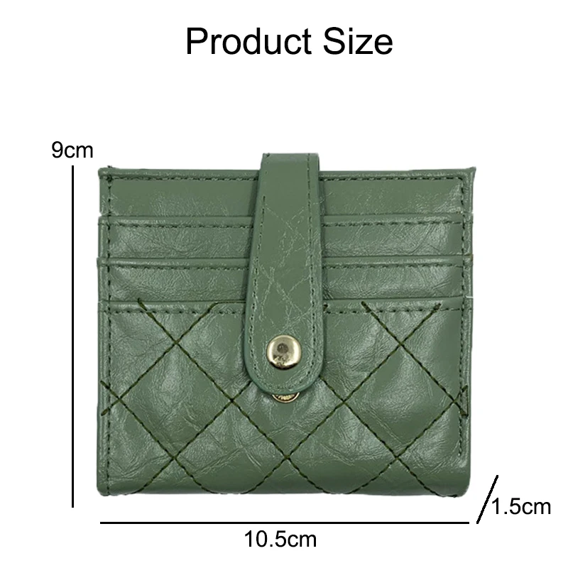 Fashion Women Wallets Leather Female Purse Mini Hasp Solid Multi-Cards Holder Coin Short Wallets Slim Small Wallet Zipper Hasp