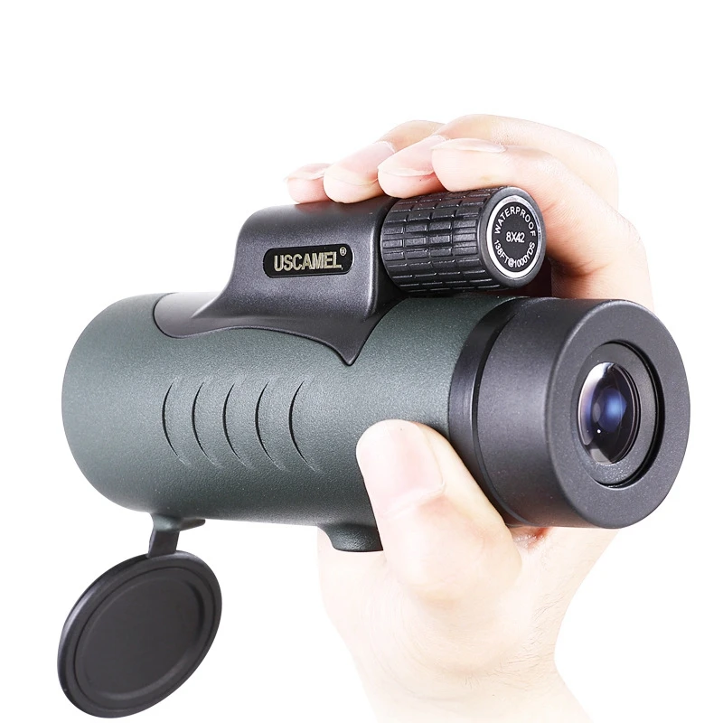 

8X42 HD Monocular Telescope Bak7 Prism FMC Coated Powerful Waterproof Telescope for Hunting Hiking Traveling Outdoor Camping