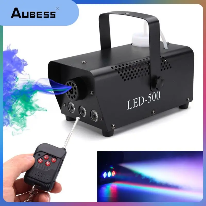 

Remote Control LED Fog Smoke Machine RGB Color Smoke Ejector LED DJ Party Bar Stage Light Smoke Thrower Stage Effects Controller