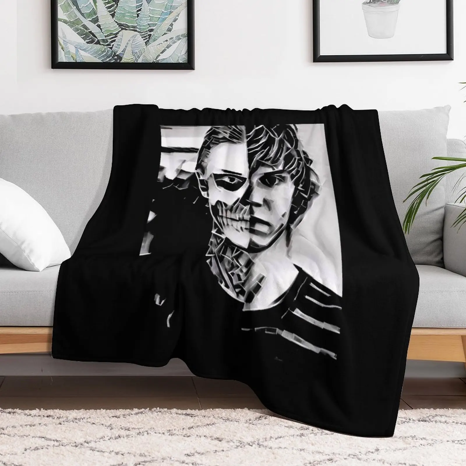 Дизайнерское одеяло Tate Langdon Skull детские одеяла для кровати