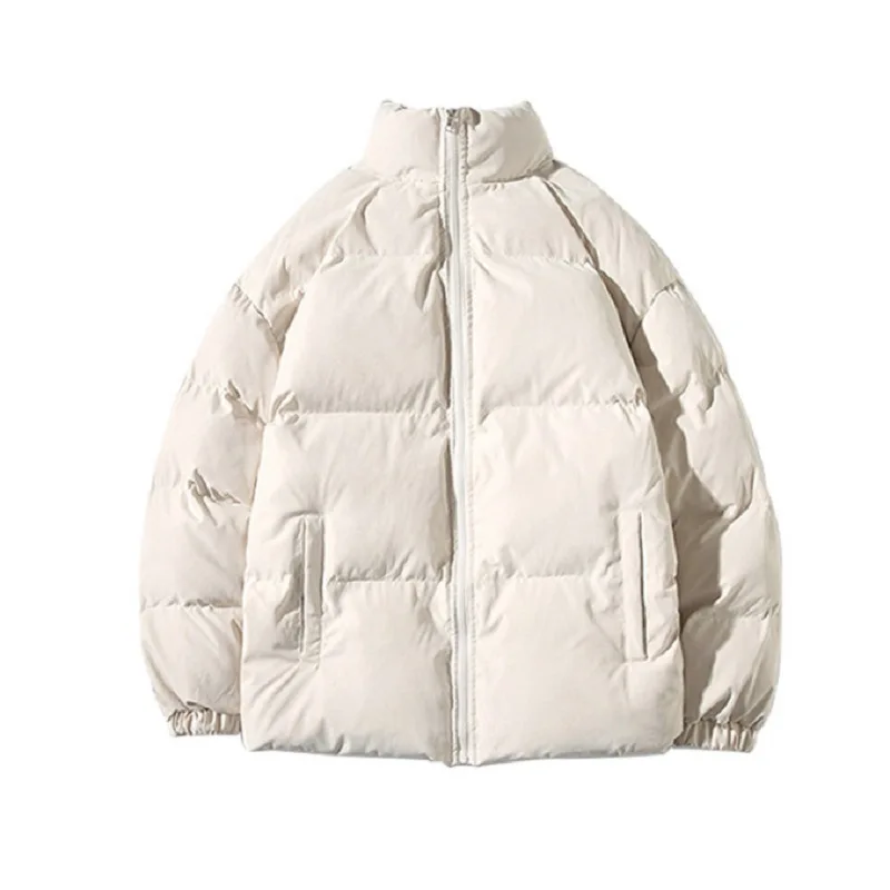 Winter Women's High Street Short Down Jacket Korean Fashion Loose and Versatile Bread Cotton Padded Jacket 2022 New Stand Collar