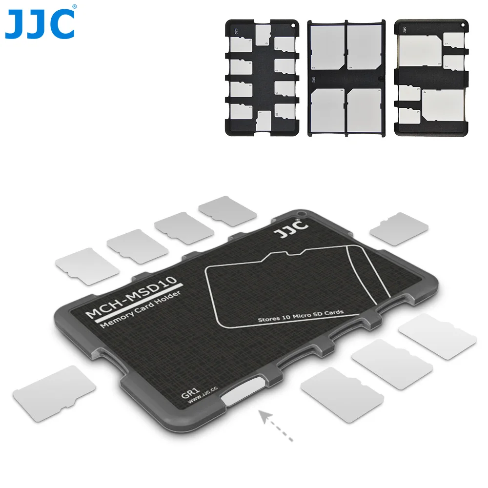 JJC Тонкий чехол для SD Карты Чехол кошелек размер кредитной карты Micro TF Жесткий