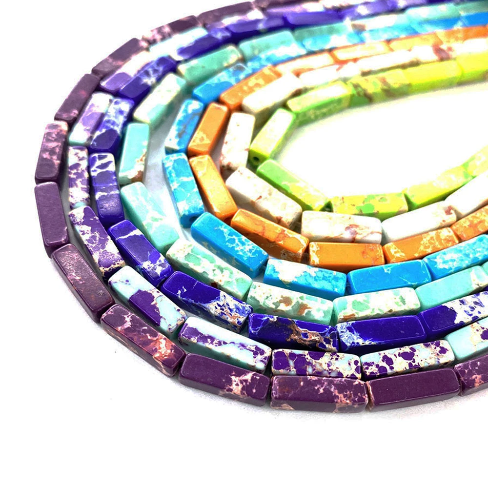 Браслет из натурального камня прямоугольный 4 х13 мм |