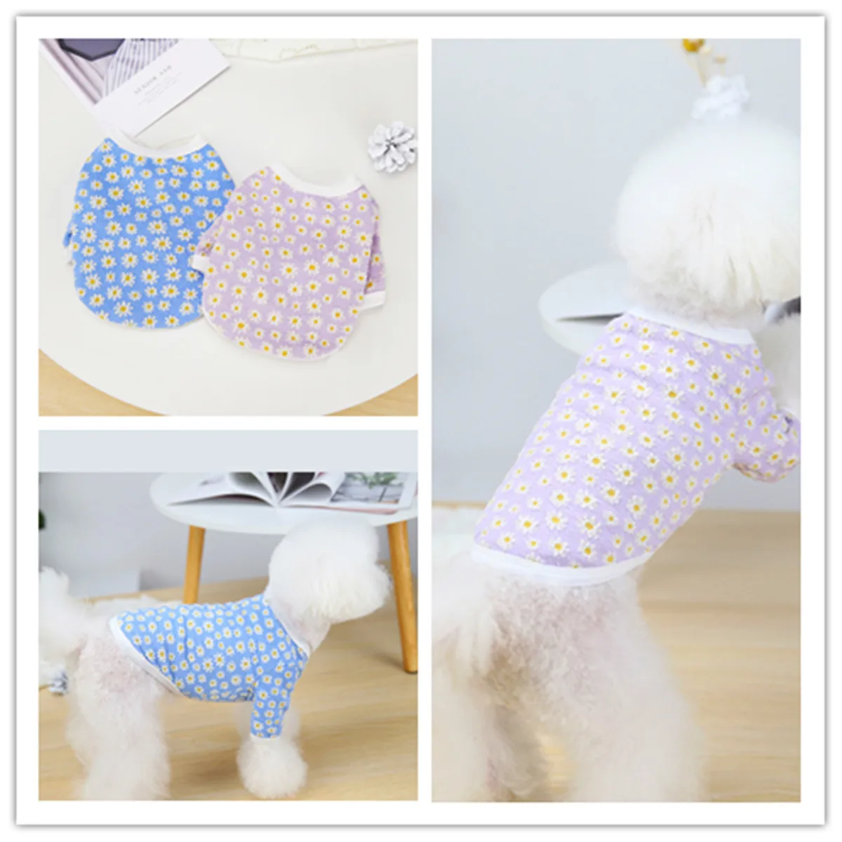 

Puppy Clothes Pet Clothing Pet Clothes Winter Pet Supplies Small Dog Little Daisy Cardigan