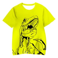 3d dinosaur print series 2022 summer children print t shirts for boys girls printing t shirts tops tees casual tshirts 3 14 year