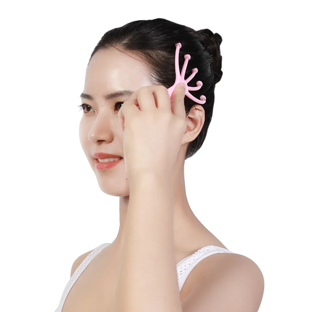 

New Head Massager Neck Massage Octopus Scalp Stress Relax Spa Relieve Pressure Itch Massager Pain Relief Head Massage Instrument