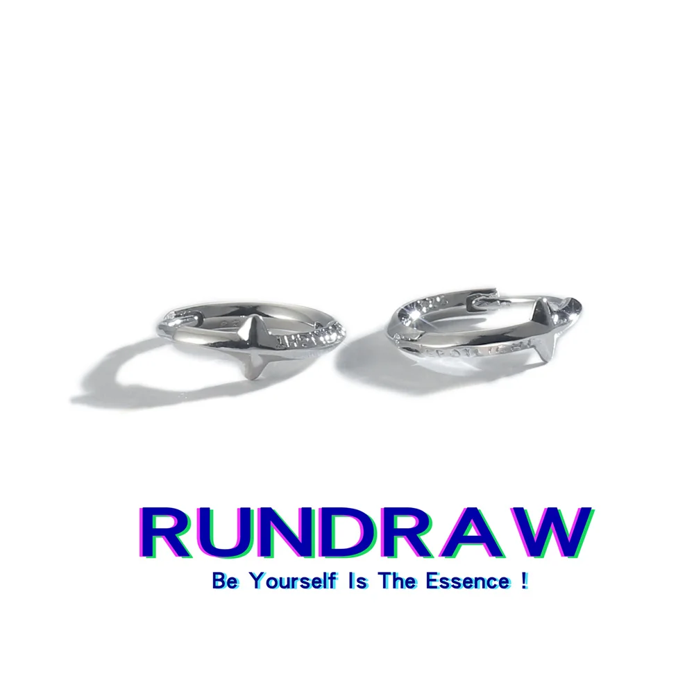 

Модные серебряные женские серьги Rundraw в форме звезды, уникальный дизайн, ювелирные изделия для готической вечеринки, ювелирные изделия, под...