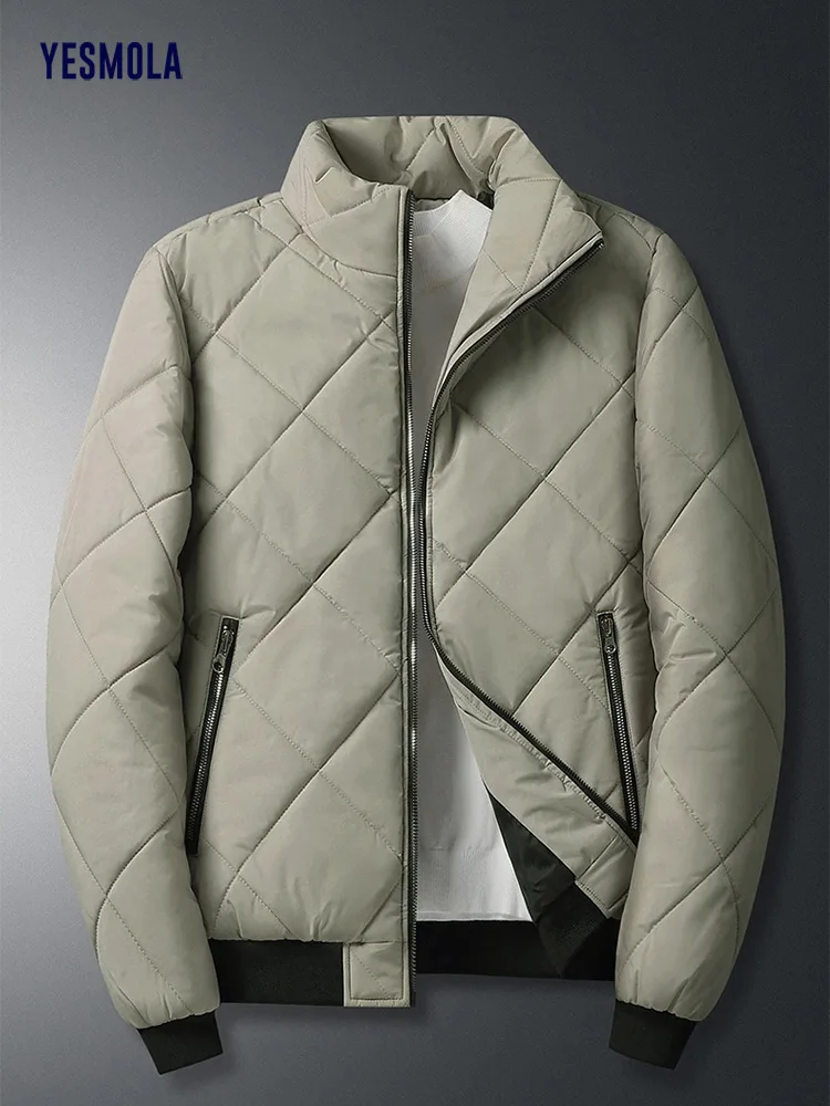 YESMOLA Cotton Padded Jacket Men's Autumn Winter Parkas Coat Men 2022 New Casual Thick Warm Outwear Male Clothing