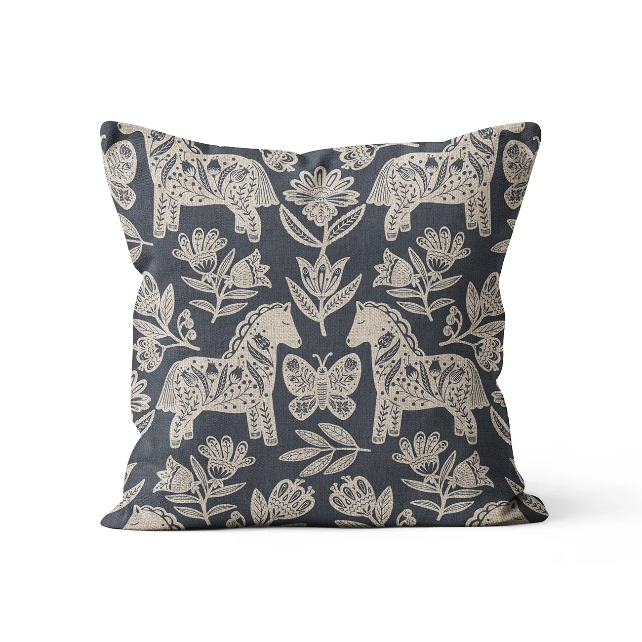 

Льняная наволочка с принтом животные 45x45/40x40