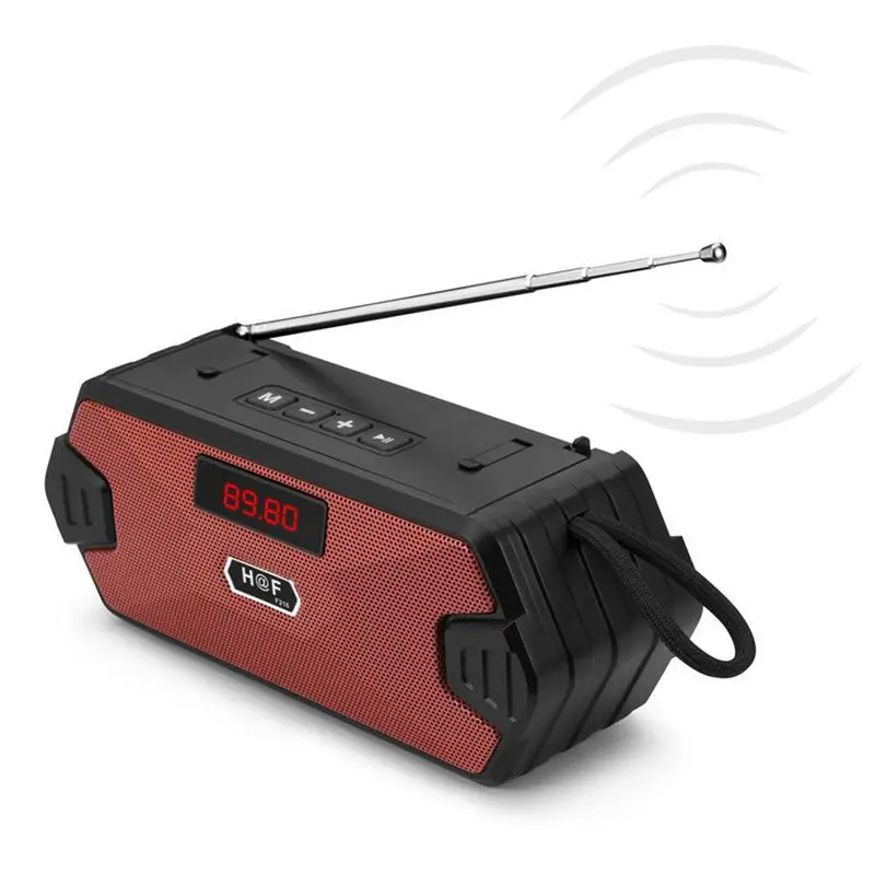

Wireless Radio FM Blue-tooth Speaker Weather Radio FM USB Charging For Cell Phone Outdoor Camping Hiking