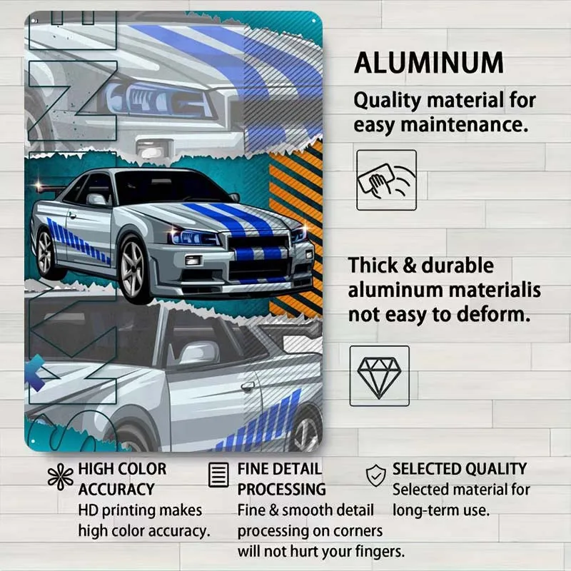 Винтажный Ржавый металлический знак SKYLINE в стиле ретро с изображением кофейной