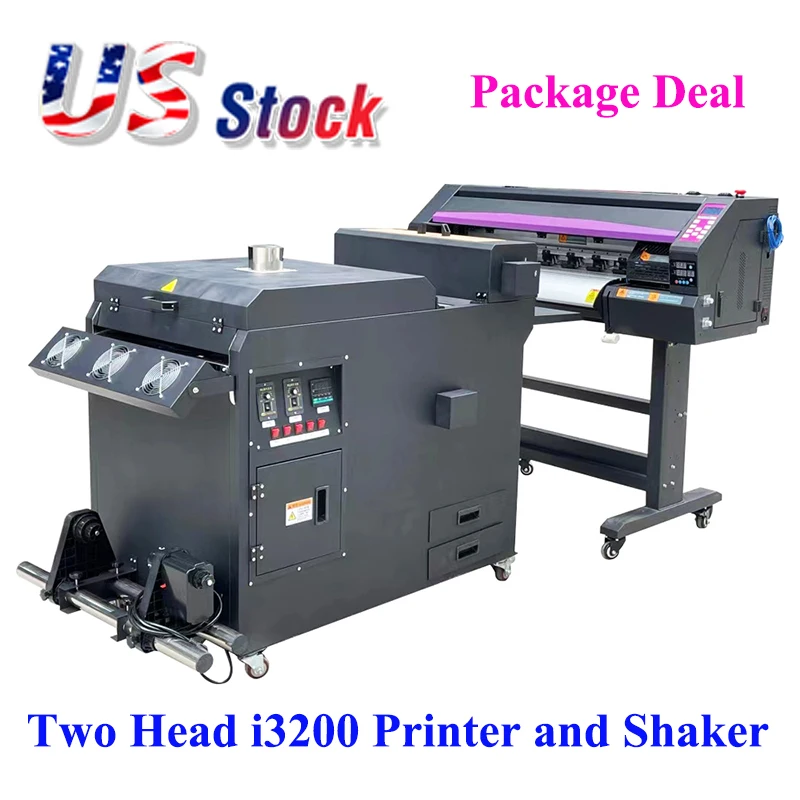 

24inch 60cm DTF Printer with Powder Shaker and Dryer with Dual i3200-A1 Heads Industry Machine Kit for Bulk Wholesale US Stock
