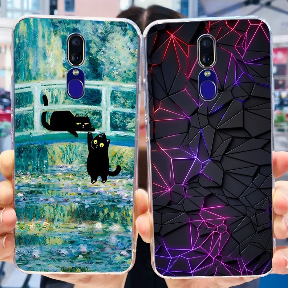 Для Oppo F11 Pro Чехол CPH1969 симпатичная панда мультфильм окрашенный чехол прозрачный