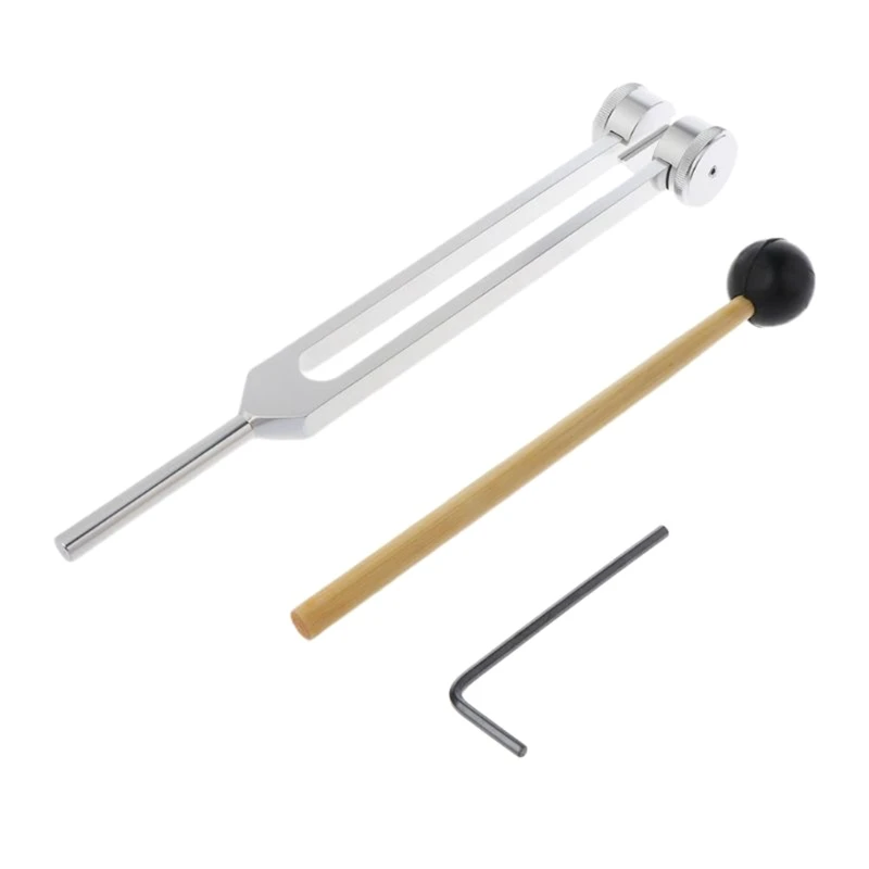 

528 Hz Tuning Fork for Healing DNA Repair Reliever Stress & Perfect Healing Musical Instrument Rubber Mallet Wrench Tool