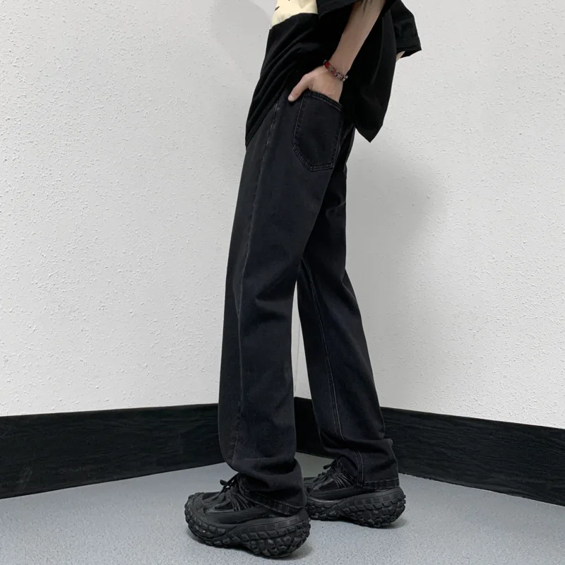 Summer Jeans Men Slim Fit Fashion 4-color Retro Straight Jeans Men Japanese Streetwear Hip Hop Denim Pants Mens Trousers M-3XL