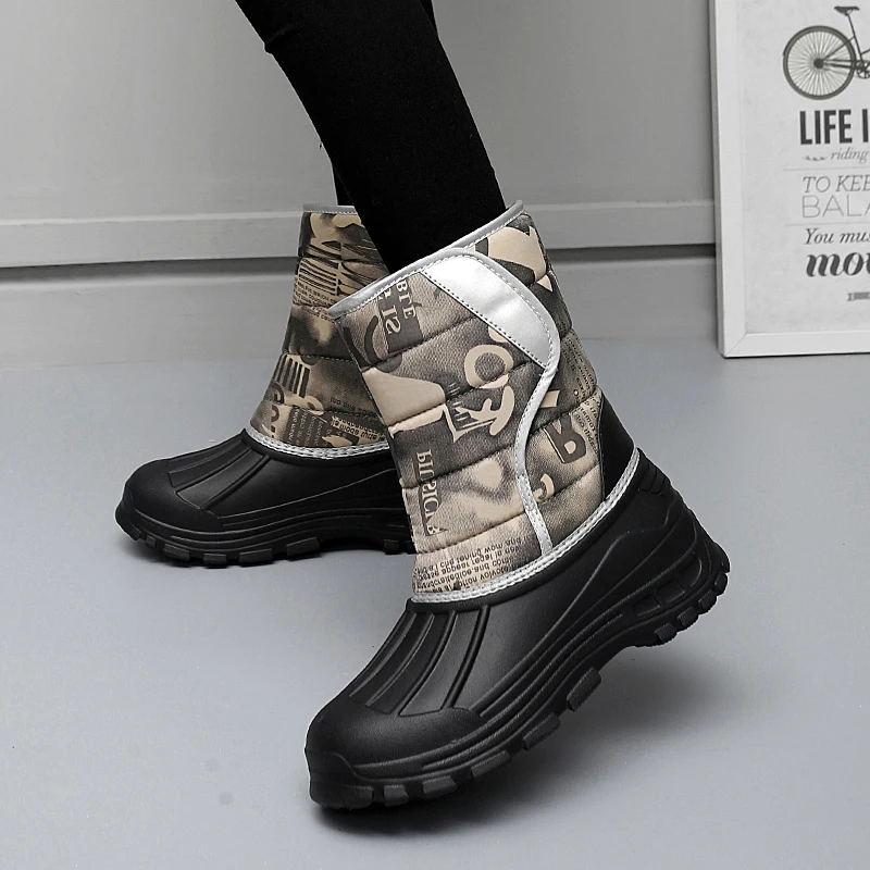 Women Winter Boots Faux Fur Warm Snow Shoes Comfortable Platform Woman Sneakers Zapatos Mujer