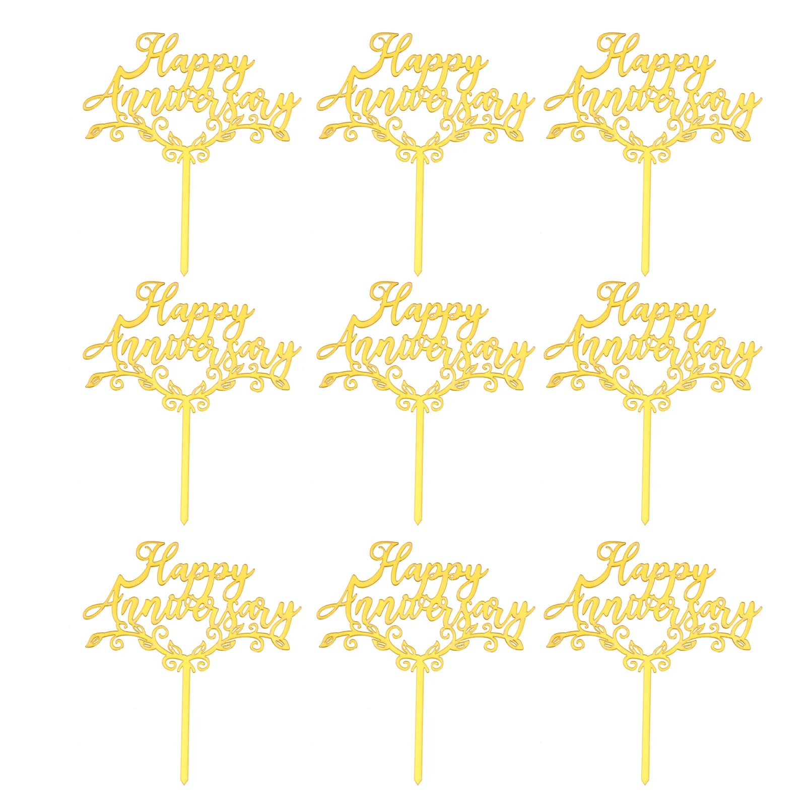

25pcs Wedding Cake Insert Romantic Valentine's Day Cake Topper Cake Decor
