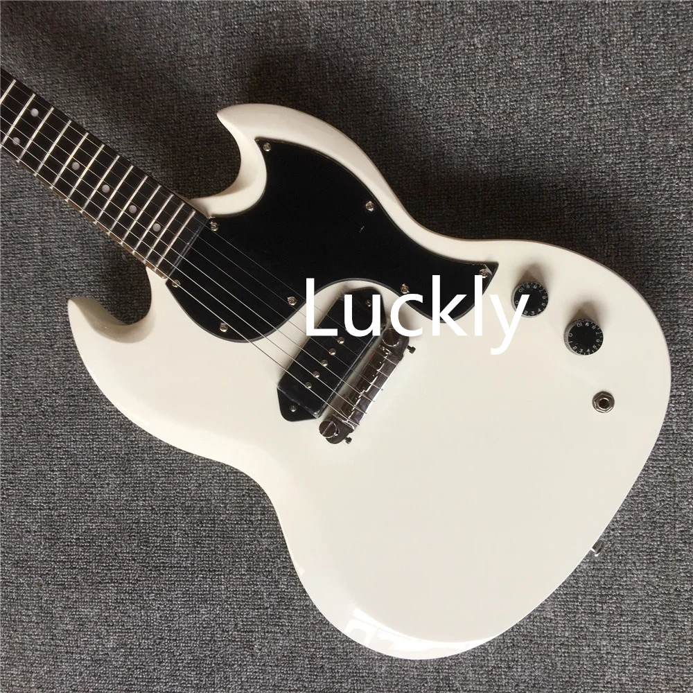 Электрогитара SG белый цвет палисандр фингерборд серебряная фурнитура