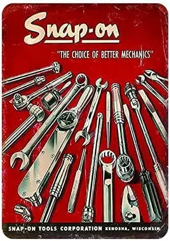 Metl Tn Sgn инструменты Snp-on подключаются для Grge Cfe Br Club и т. д. Продукт Decorton — 8 x 12 nches