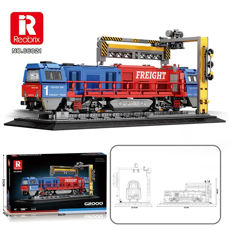 1889 шт. город G2000 грузовой поезд строительные блоки новый европейский транспортер
